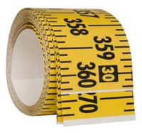 Mylar Adhesive Backed Rule, Horizontal, Left to Right, 1/4" Grad., 30 ft. Length, 3" Width, Yellow - 32-740-3 Mylar Adhesive Backed Rule, Horizontal, Left to Right, 1/4" Grad., 30 ft. Length, 3" Width, Yellow - 32-740-3