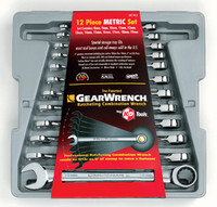 GEARWRENCH 12 Piece Metric Ratcheting Wrench Set - KD9412