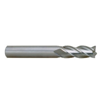 Nachi 4 Flute 9.5mm Size M42 8% Cobalt Metric Single End Mill, 10mm Shank Dia., Length of Cut 25mm, 75mm OAL
