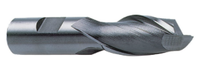 Precise 2 Flute M42 8% Cobalt Metric Single End Mill, 9mm Size, 3/8" Shank Diameter