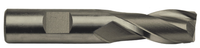 Precise 2 Flute M42 8% Cobalt Metric Single End Mill, 16mm Size, 5/8" Shank Diameter