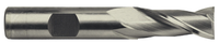 Precise 2 Flute M42 8% Cobalt Metric Single End Mill, 36mm Size, 1" Shank Diameter