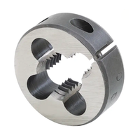Precise Metric Left Hand H.S.S. Round Die, 5.5mm-.90mm Thread Size, 1" O.D.