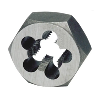 Precise Metric Carbon Steel Hexagon Rethreading Die, 12mm-1.75mm Thread Size, 1-1/16" Width Across Flats