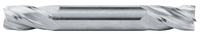 Rushmore USA 4 Flute Metric Solid Carbide Double End Mill, 12mm Size & Shank Diameter, 25mm Length of Cut, 100mm Overall Length