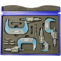 iGaging 4 Piece IP40 Digital Micrometer Set 0-4" - 35-040-214