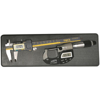 iGaging Electronic Digital Caliper 0-6"/0-150mm & Precision Electronic Digital Micrometer Set - IGA-451