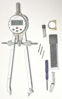 iGaging Digital Compass and Divider, 0-6" Radius, 0-12" Dia, Poly-Fiber - 35-CD16