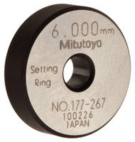 Mitutoyo Metric Steel Setting Ring, 6mm - 177-267
