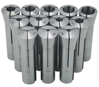 Precise 12 Piece Metric R8 Round Collet Set, 3mm thru 12mm, 14mm & 16mm