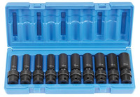Grey Pneumatic 3/8" Drive 10 Piece Deep Universal Metric Set - GY1210UMD