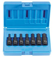 Grey Pneumatic 3/8" Drive 7 Piece Hex Driver Metric Set - GY1297MH