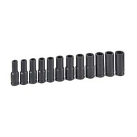 Grey Pneumatic 1/2" Drive 12 Piece Deep Metric Magnetic Impact Set - GY1512MDG