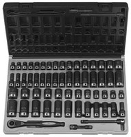 Grey Pneumatic 3/8" Drive 12 point 59 Piece Fract. & Metric Duo Socket Set - GY81259CRD