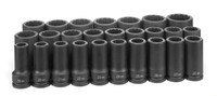 Grey Pneumatic 3/4" Drive 12 Point 26 Piece Deep Metric Master Set - GY8126MD