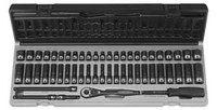 Grey Pneumatic 1/4" Drive 12 Point 53 Piece Fract. & Metric Duo Socket Set - GY89253CRD