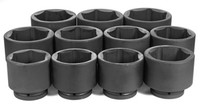 Grey Pneumatic 1" Drive 11 Piece Metric Set 76mm to 115mm - GY9011M