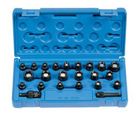 Grey Pneumatic 1/4" Drive 23 Piece Standard Length SAE/Metric Magnetic Set - GY9723G
