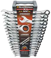 GEARWRENCH 16 Piece Metric GearWrench XL Set 8mm-23mm & 24mm - KD85099