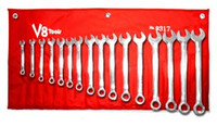 V8 Tools 17 Piece Metric Standard Length Combo Wrench Set - VT9317