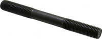 Gibraltar M16x2.0 150mm OAL Equal Double Threaded Stud Alloy Steel, Black Oxide Finish, 47mm Equal Thread Length, Metric 60609G - 74365834