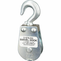 Block Division 800 Lbs. Load Limit, Swivel Hook Block Single