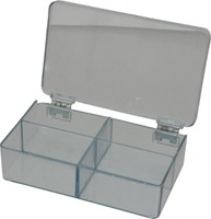 Flambeau 24 Compartment Gray Small Parts Storage Box 18-1/2 Wide x 3 High  x 13 Deep, Copolymer Frame 1024-2 - 00292987