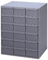 Akro-Mils Plastic Storage Cabinet #10124, 24 Drawers, 6-3/8 Deep x 20  Wide x 15-13/16 High - 78460045 - Penn Tool Co., Inc