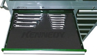 Kennedy Tool Box Durable ABS Plastic Organizer 18-1/2 Deep x 4 High,  Black, For 34 Cabinets 81937 - 94333820 - Penn Tool Co., Inc