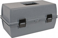 Flambeau 24 Compartment Gray Small Parts Storage Box 18-1/2 Wide x 3 High  x 13 Deep, Copolymer Frame 1024-2 - 00292987