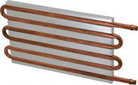 CP10G14 Aluminum Cold Plate with 4-Pass Copper tube, straight