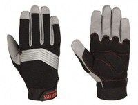 Showa 330XL-10 Coated Gloves, Black/Gray, XL