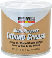 LubriMatic 16 oz Can Lithium General Purpose Grease Black, 275°F Max Temp, NLGIG 2, 11316 - 06623227