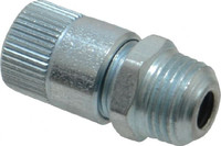 Alemite Straight Head Angle, 1/8 PTF Carbon Steel Standard Grease Fitting 7/16" Hex, 31/32" Overall Height, 1/4" Shank Length, 10,000 Operating psi, Zinc Plated Finish 1958 - 03244381