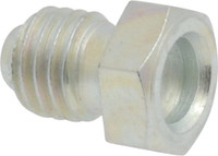 Alemite Straight Head Angle, 1/4-28 UNF Flush-Style Grease Fitting 13/32" Overall Height, 19/64" Shank Length, Zinc Plated Finish 1851 - 03245057