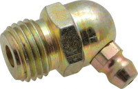 PROLUBE 65° Head Angle, 1/4-18 NPT Steel Standard Grease Fitting 9/16" Hex, 24.6mm Overall Height, 8.7mm Shank Length, Zinc Plated Finish GFT/1-4/18/65-5 - 08060816