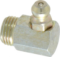 PROLUBE 90° Head Angle, M10x1.0 Metric Steel Standard Grease Fitting 11mm Hex, 18mm Overall Height, 5.5mm Shank Length, Zinc Plated Finish GFT/10/1/90/ST5 - 08060949