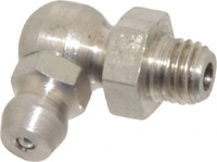 PROLUBE 90° Head Angle, 1/4-28 PTF Stainless Steel Standard Grease Fitting 3/8" Hex, 19.3mm Overall Height, 5.1mm Shank Length, Zinc Plated Finish GFTSS1-42890-10 - 62088133