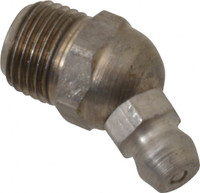 PROLUBE 30° Head Angle, 1/8-27 PTF Stainless Steel Standard Grease Fitting 7/16" Hex, Zinc Plated Finish GFTSS1-82730-10 - 62088141