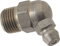 PROLUBE 67° Head Angle, 1/8-27 PTF Stainless Steel Standard Grease Fitting 7/16" Hex, Zinc Plated Finish GFTSS1-82765-10 - 62088166