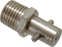 PROLUBE Straight Head Angle, 1/4 NPT Brass Pin-Style Grease Fitting 14mm Hex, 30mm Overall Height, 11mm Shank Length, Zinc Plated Finish GN/PN/1-4/N - 71237903