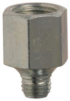 PROLUBE Straight Head Angle, 1/4-28 NPT Steel Grease Fitting Adapter 1/2" Hex ADPH1-4M1-8FST5 - 85062404