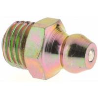 Value Collection Straight Head Angle, M8x1 Taper Thread Grease Fitting Zinc Plated Finish BDNA-MP7604-55 - 61842449