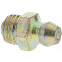 Value Collection Straight Head Angle, M8x1 Taper Thread Grease Fitting Zinc Plated Finish BDNA--7604-55 - 61861993