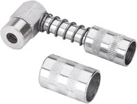 LuMax 4,500 Operating psi, Steel 90° Angle Adapter Grease Gun Coupler LX-1404 - 48931992