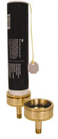 LDI Industries 1-3/4" Diam, 1/4 x 1/4-18 Thread, Central Lubrication System Grease Cartridge NPTF Thread, Adapter, Use with 3 oz. Cartridge GCA100 - 84903186