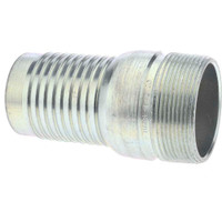Campbell Fittings 2" Pipe ID, Threaded Combination Nipple for Hoses Plated Steel HAPS-8 - 48467955