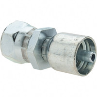 Parker Hannifin M18x1.5 Female Metric Steel Hydraulic Hose Swivel -4 Hose Size, 1/4" Hose Diam PP-00328 - 66465345
