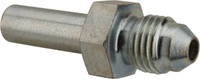 VOSS 7/16-20 x M8 Male MJIC x Metric Standpipe 9/16" Hex Industrial Pipe Adapter Zinc Plated Carbon Steel, 1-9/16" OAL JT 0408 - 84433358