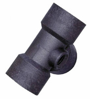Green Leaf 1/2 x 1/4" Polypropylene Plastic Pipe Tee FIPT x FIPT x FIPT x FIPT End Connections TT 12-14 P - 08801631